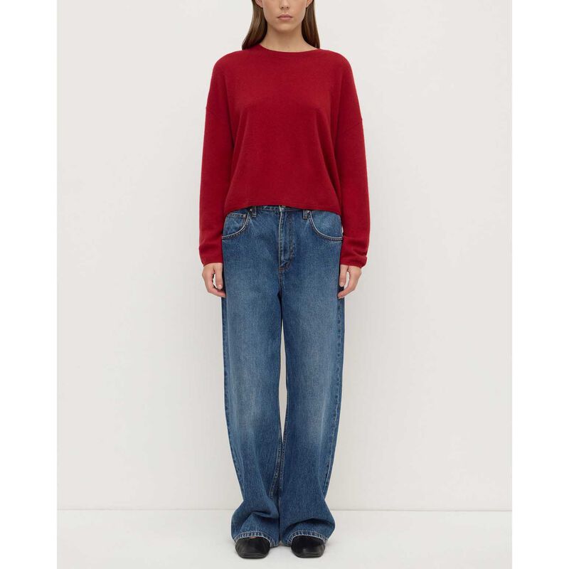 Assembly Label Odelle Cashmere Knit Dark Cherry image number 3